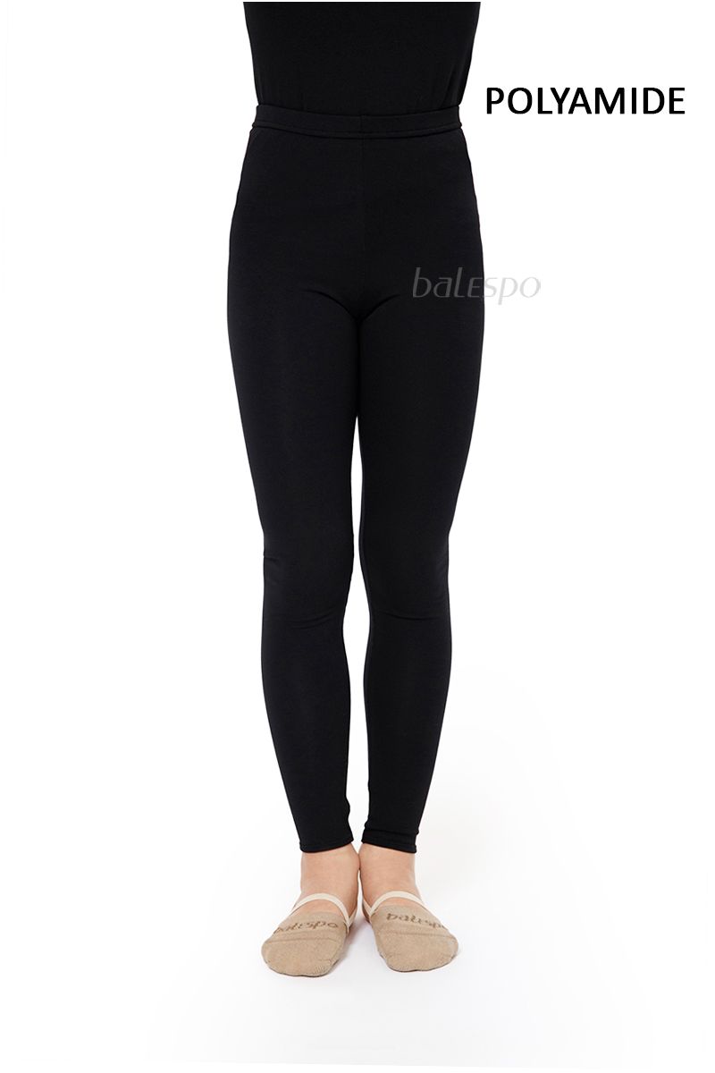 Ankle length gymnastic leggings BALESPO BC520-200 (polyamide) black size 38 (146)