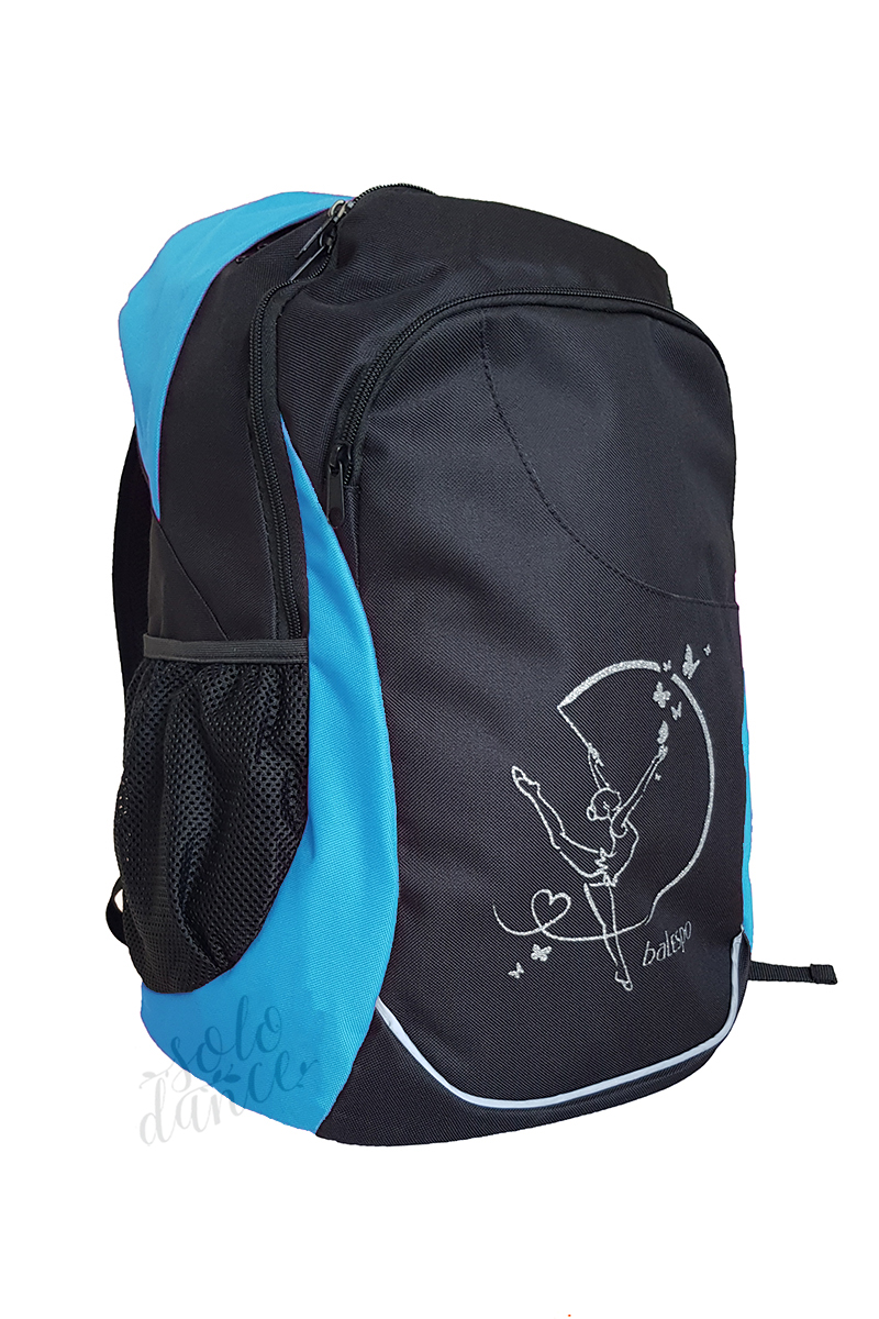 Rhythmic gymnastics backpack BALESPO black with turquoise