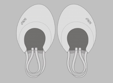Microfiber gymnastics half shoes SOLO OB-20 size XXL
