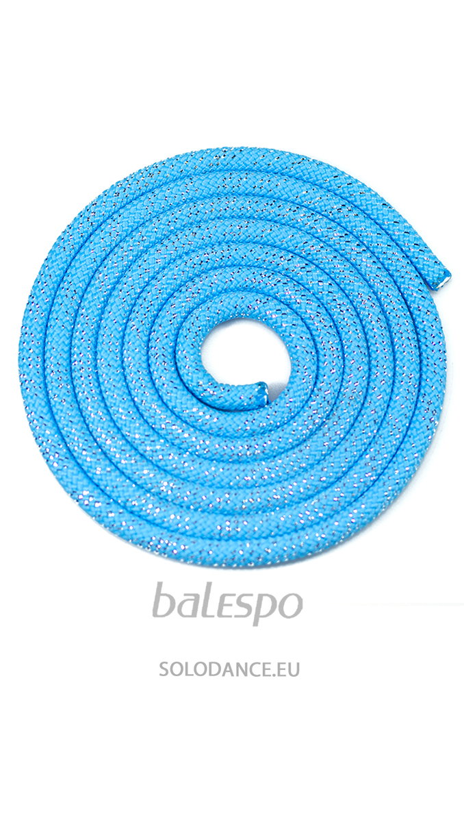 Gymnastic rope METALLIC light blue 3 m