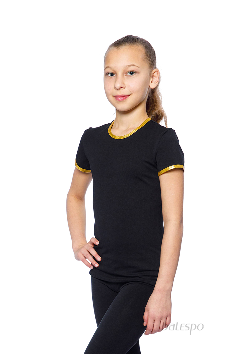 Gymnastics T-shirt BALESPO RGC 210-100.3 with gold trim size 46