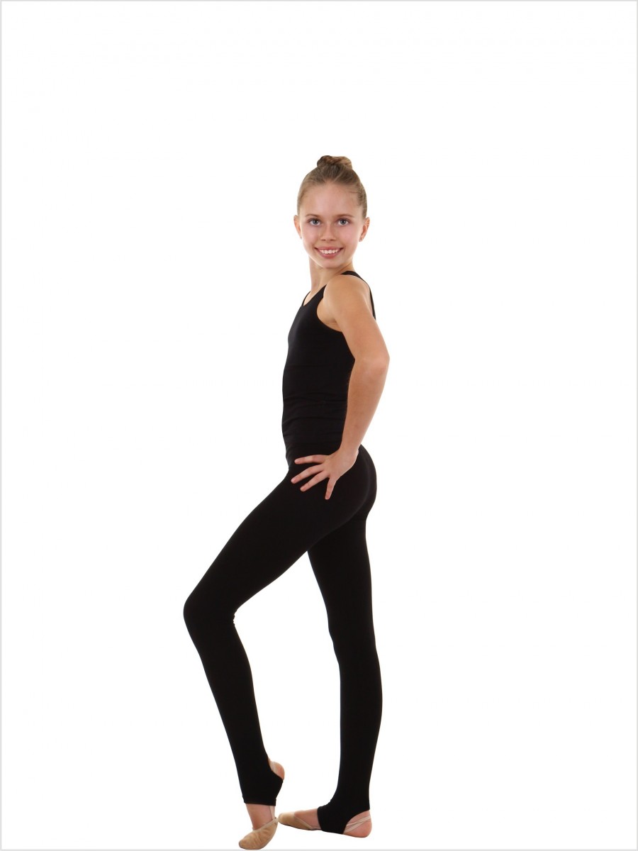 Stirrup leggings SOLO FD702-207 (polyamide) black, size 164/S