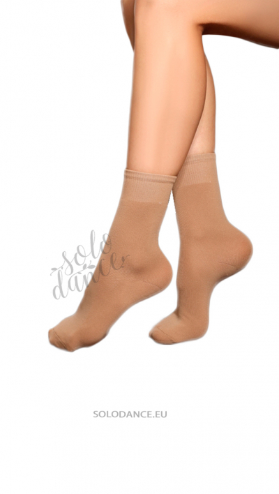 Microfiber show dance socks PRIDANCE 523/P nude size 29-33