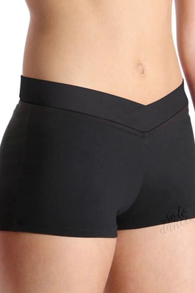 Tight-fitting gymnastic shorts BLOCH NOA CR3644 black size 6X-7 (116-122)
